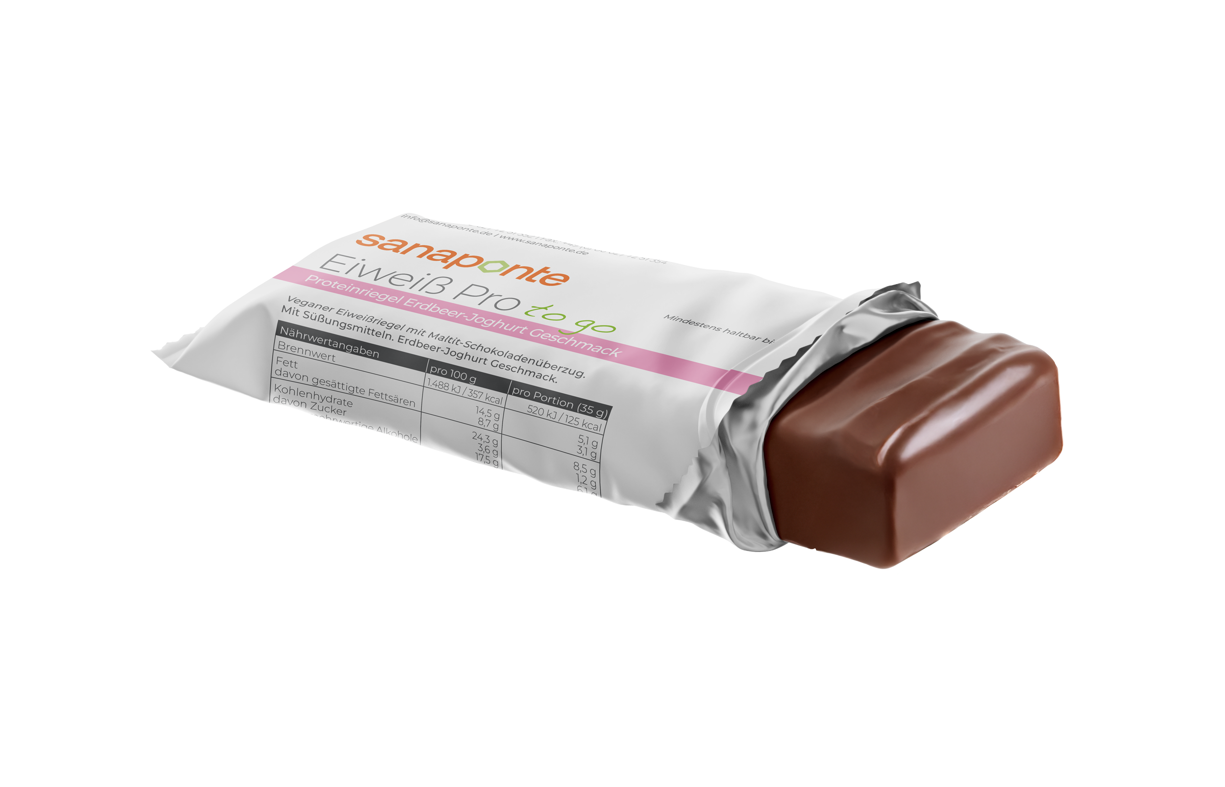 Eiweiß Pro to go Erdbeere Vegan Riegel